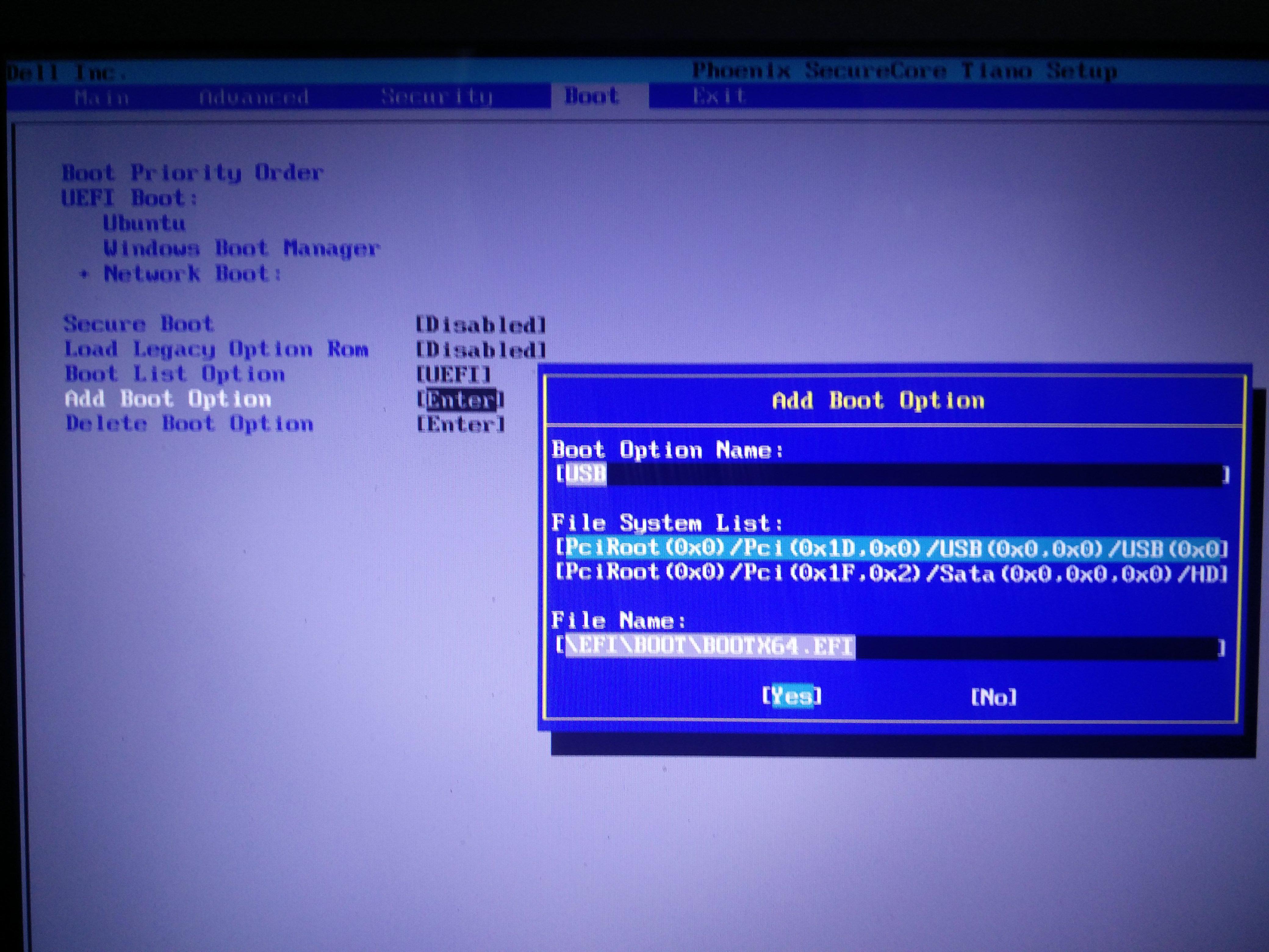 slax boot file secure boot